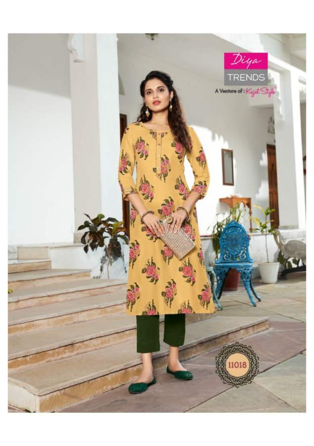 Gardencity 11 Fancy Ethnic Wear Rayon Designer Kurti Latest Collection